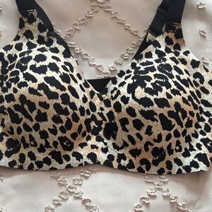 Leopard Print Women's Bra